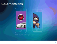 Tablet Screenshot of godimensions.com